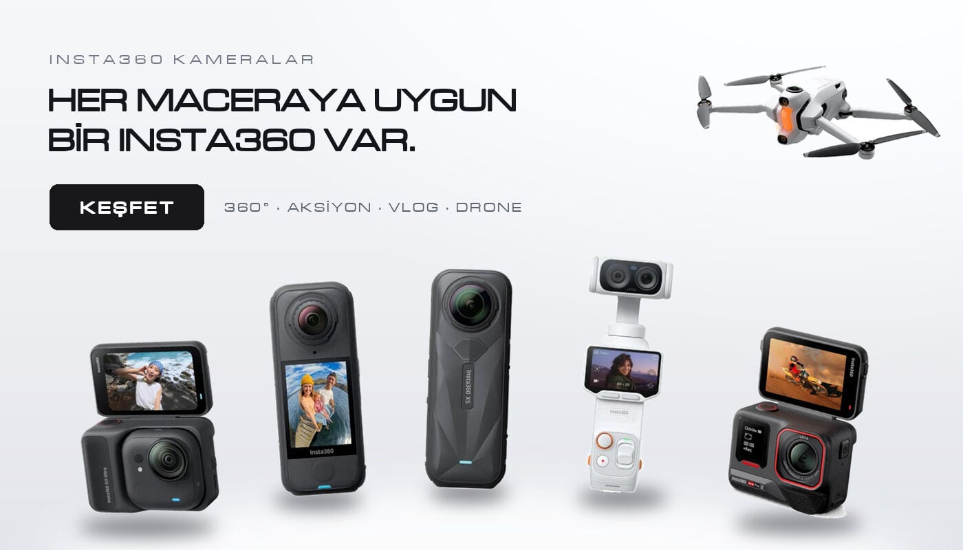 Insta360 Kamera modelleri ve aksesuarları