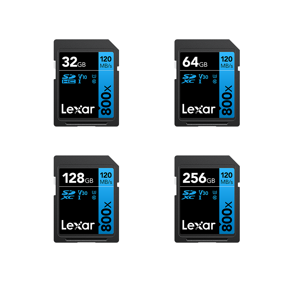 Lexar High-Performance 800x SDHC-SDXC UHS-I Card BLUE Series