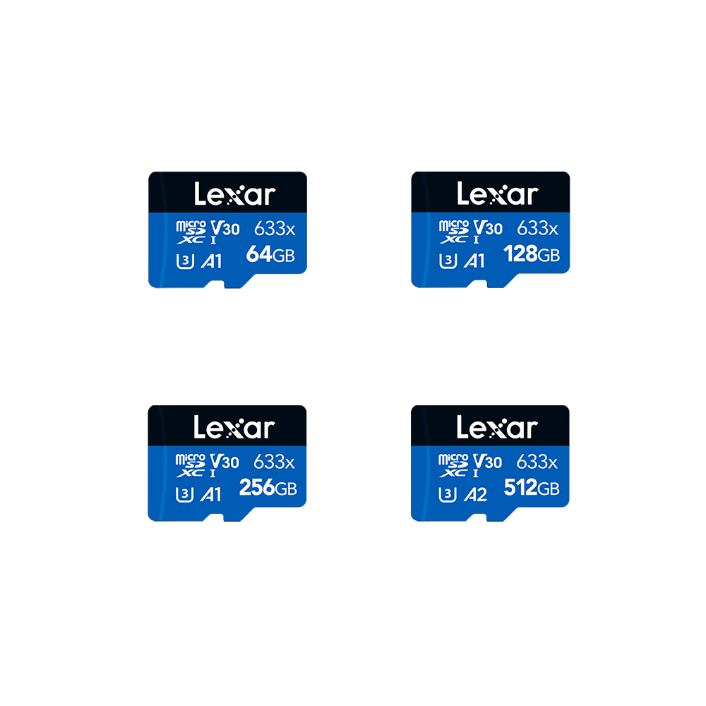 Lexar MicroSD Card High-Performance 633x UHS-I BLUE Series