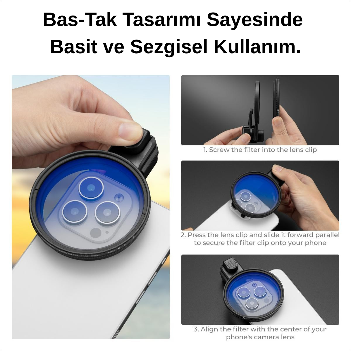 Cep Telefonu için 67 mm Filtre Adaptörü (2)