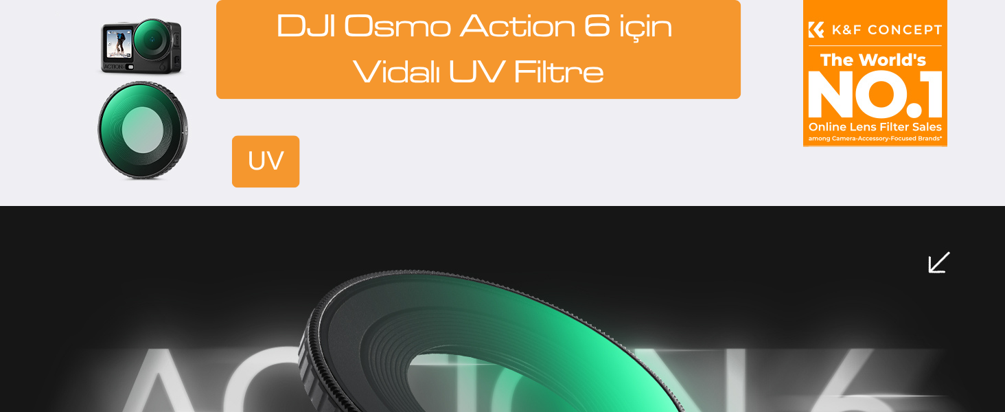 DJI Osmo Action 6 UV Filtre