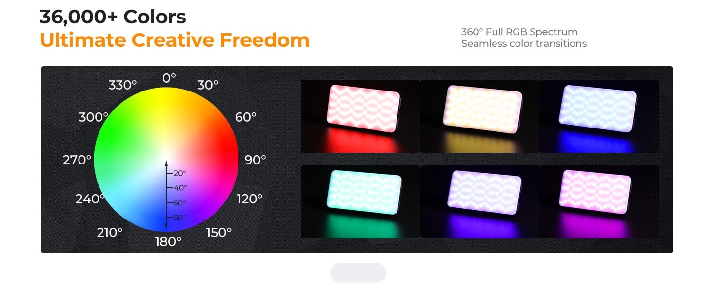 K&F Concept 12W RGB Pocket Video Light