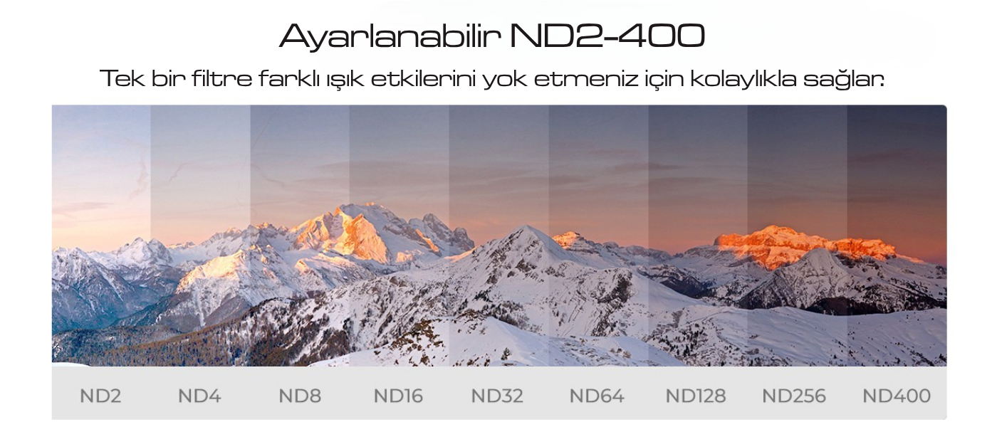 K&F Concept 58 mm Değişken ND Filtre ND2-400