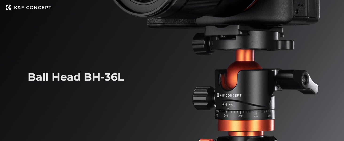 K&F Concept Bilyalı Metal Tripod Başlığı 