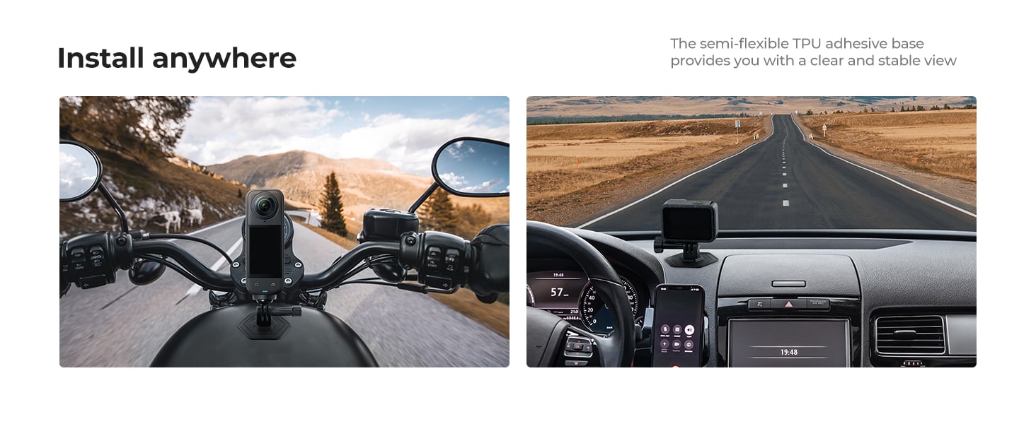 K&F Concept Esnek Yapışkanlı Kask Montajı