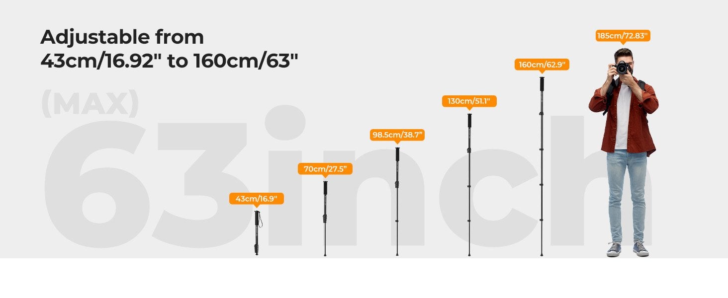 K&F Concept Monopod (160cm)