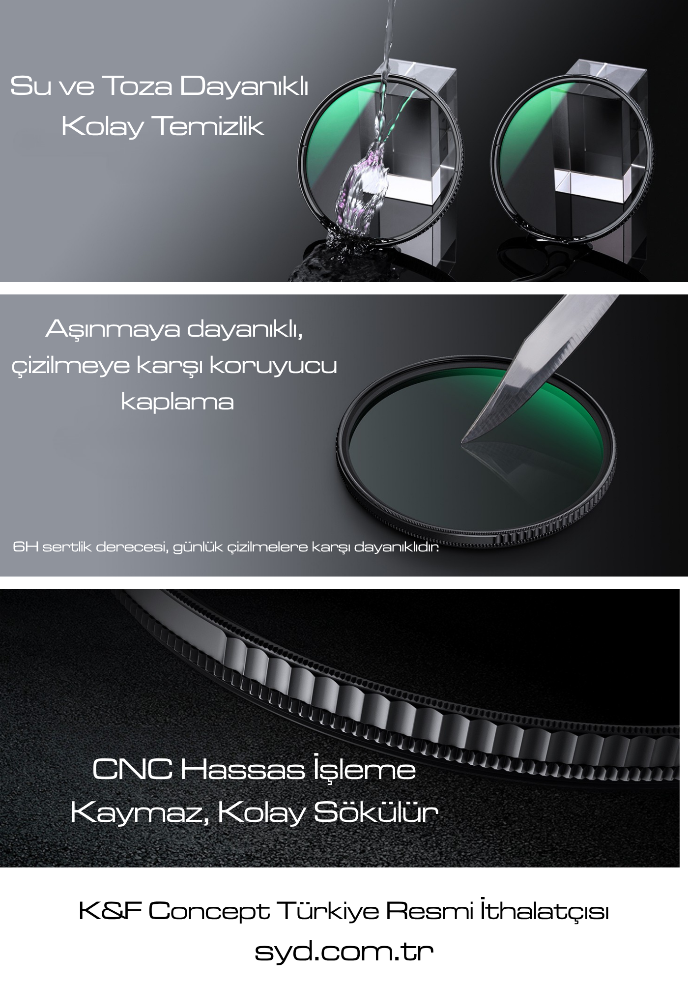 K&F Concept Nano Xcel Serisi CPL Filtre