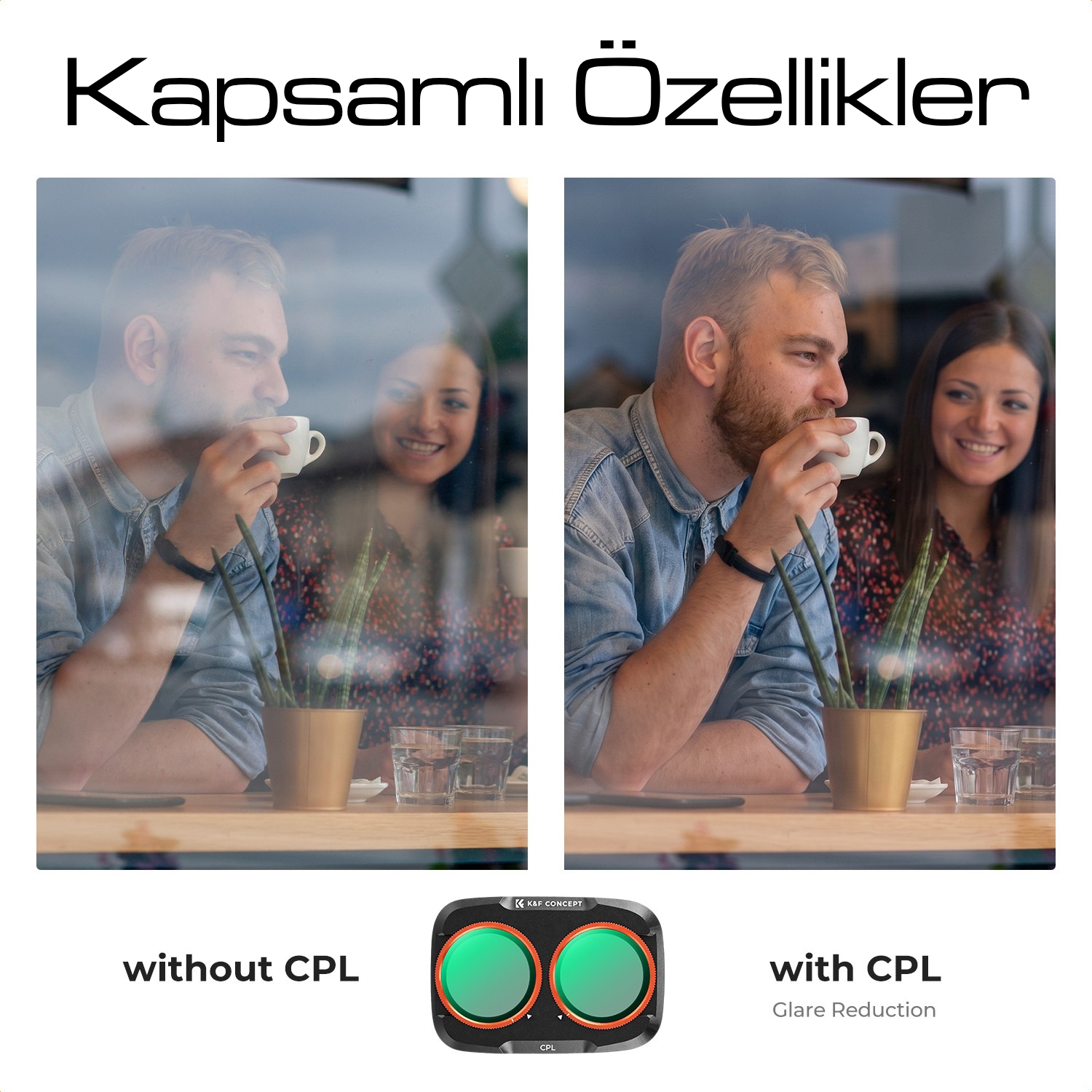 K&F Concept Osmo Pocket 4P CPL Filtre (5)