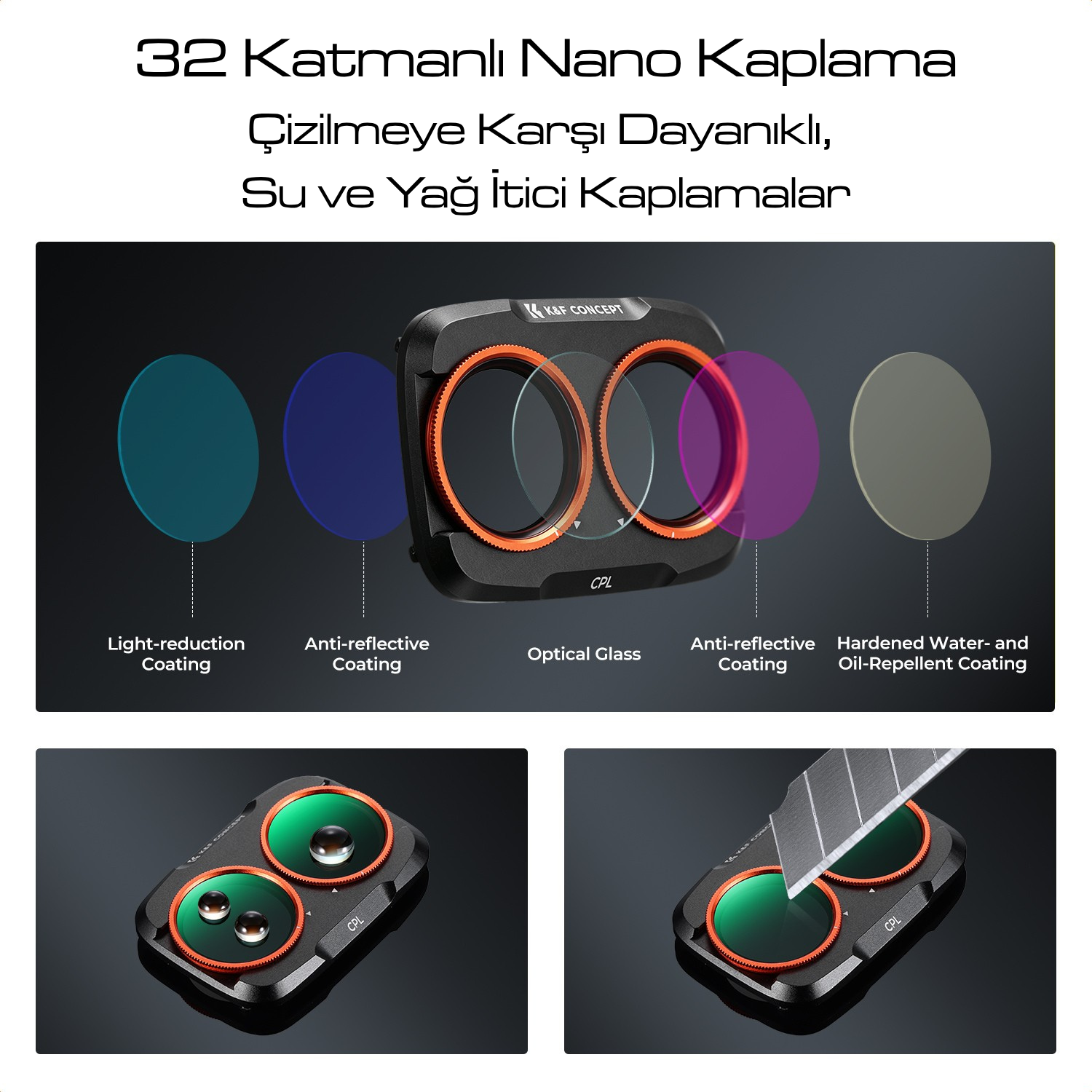 K&F Concept Osmo Pocket 4P CPL Filtre (6)