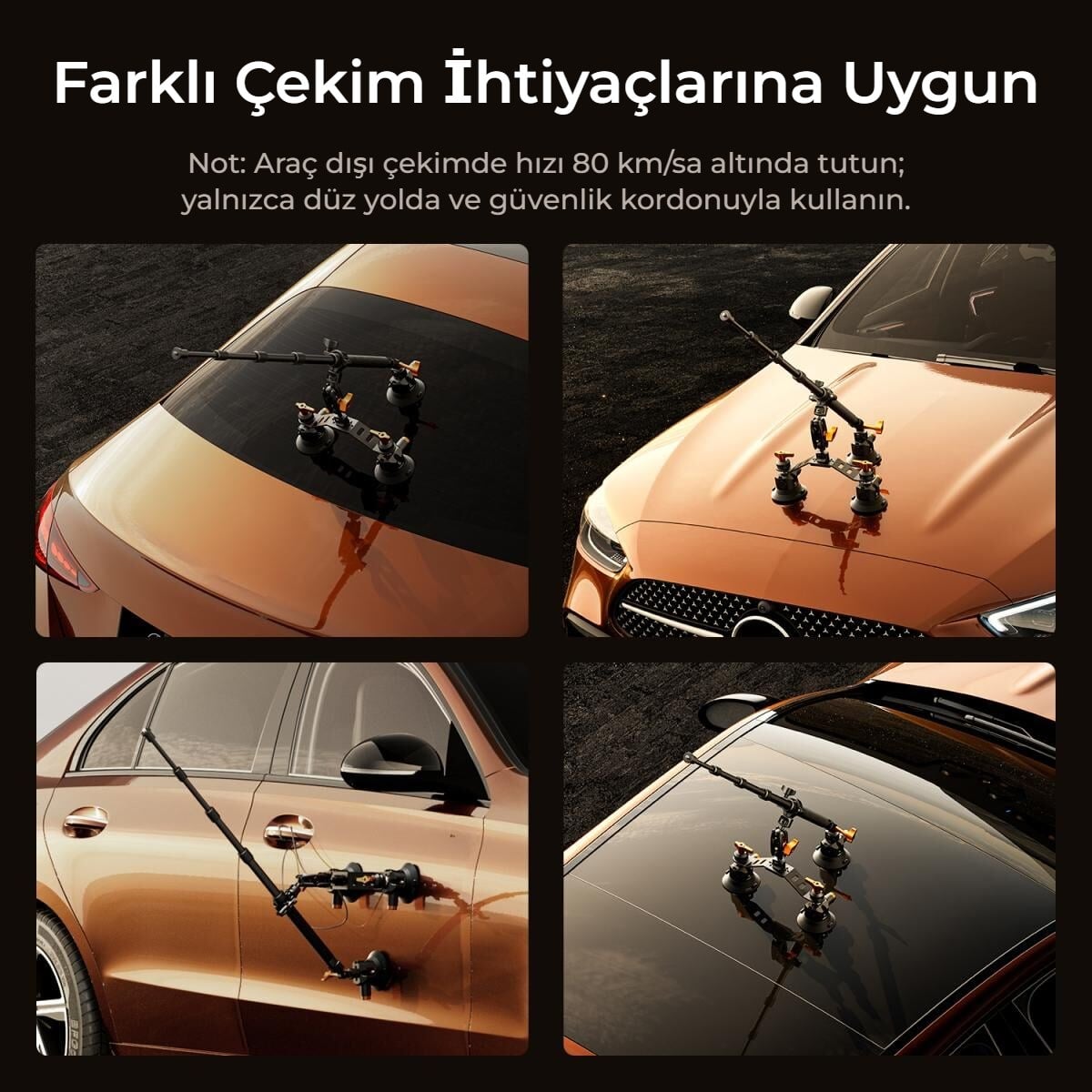 Araç montaj kiti kaput, tavan ve kapı kullanımı