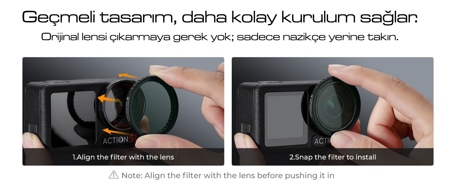 Osmo Action 5 Pro Polarize Filtre
