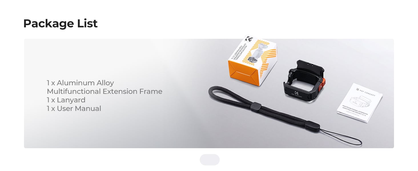 Osmo Pocket 4 için Alümünyum Genişleme Çerçevesi