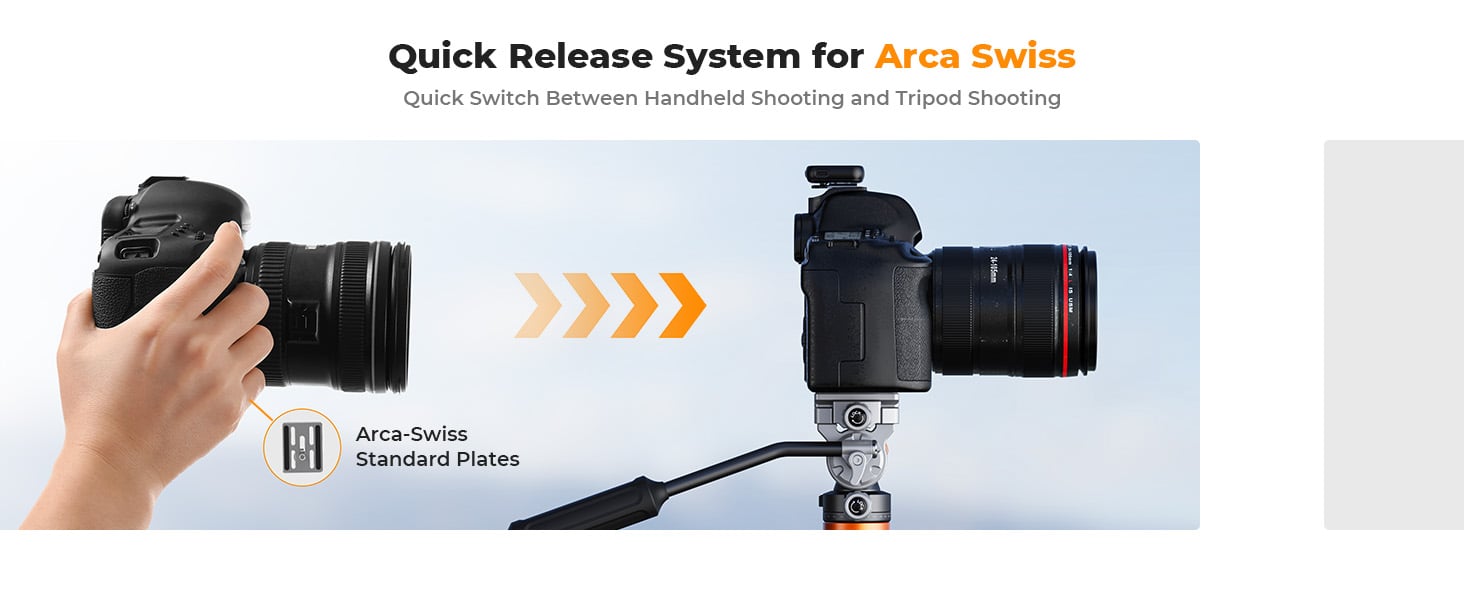 Profesyonel Akışkan Video Tripod Başlığı