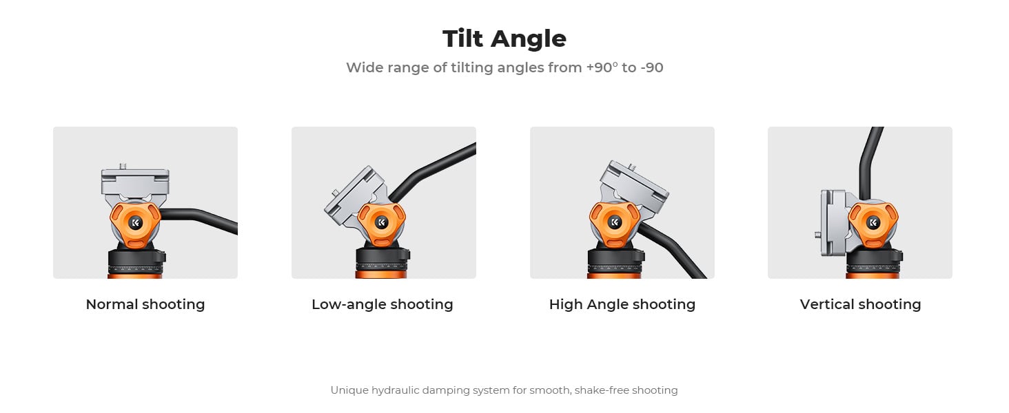 Profesyonel Akışkan Video Tripod Başlığı