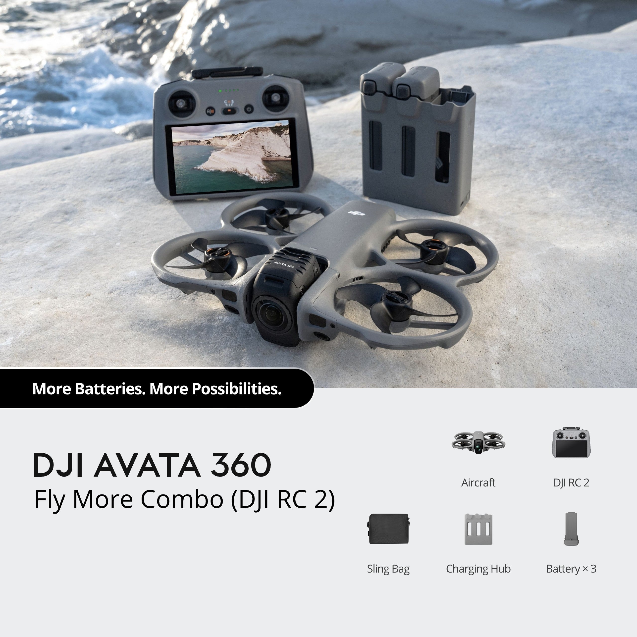 DJI Avata 360 Fly More Combo (DJI RC 2) - Kutu İçeriği