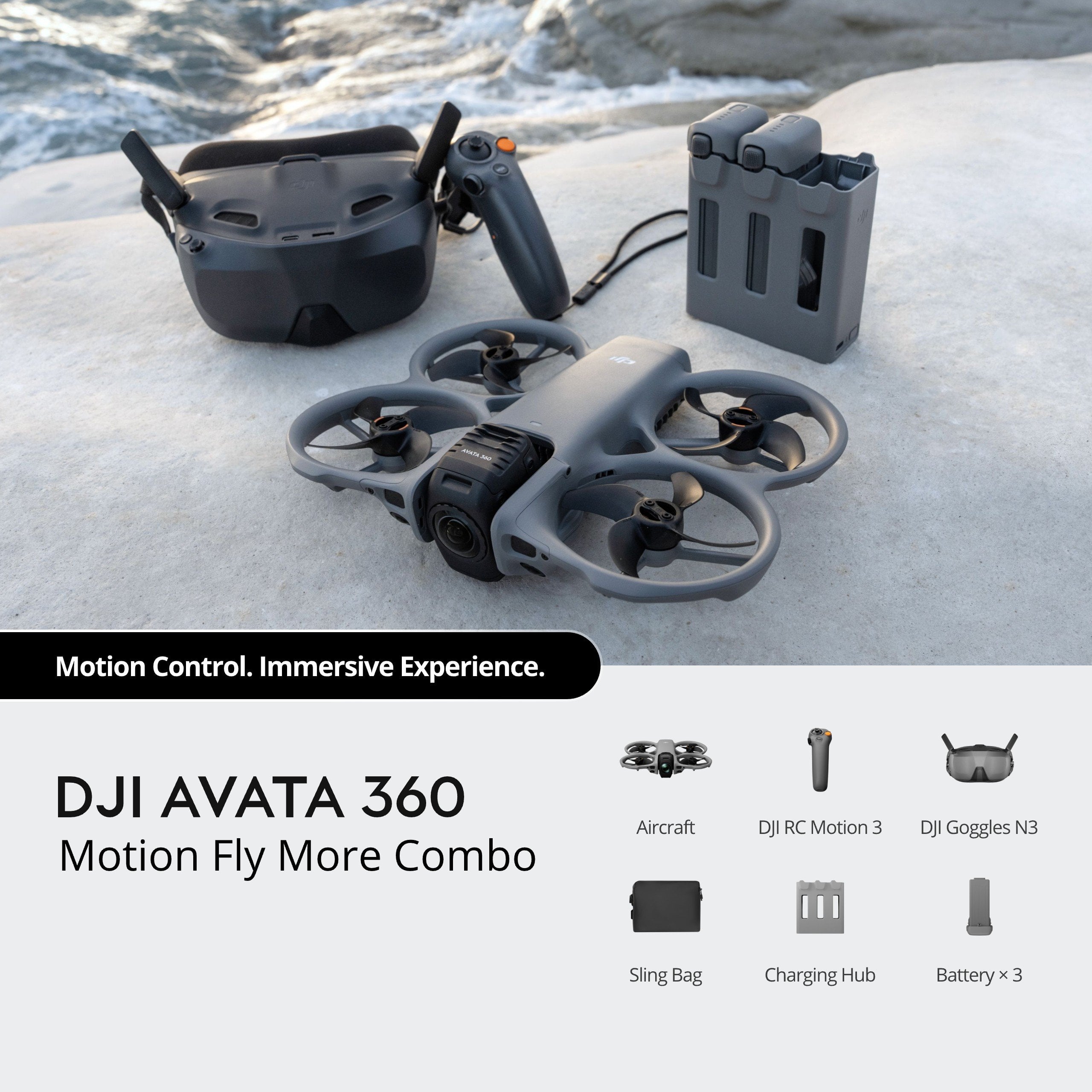DJI Avata 360 Motion Fly More Combo - Kutu İçeriği