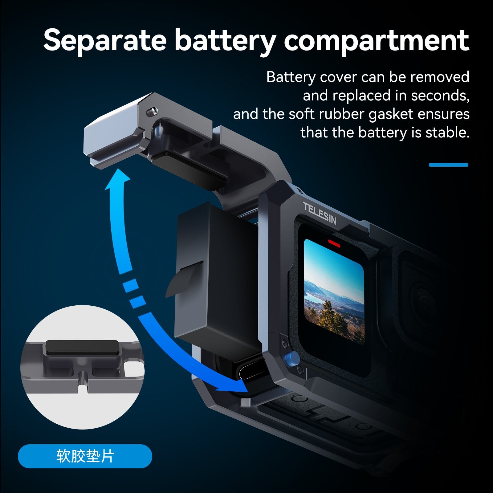 TELESIN GoPro HERO13 Black Alüminyum Kafes 