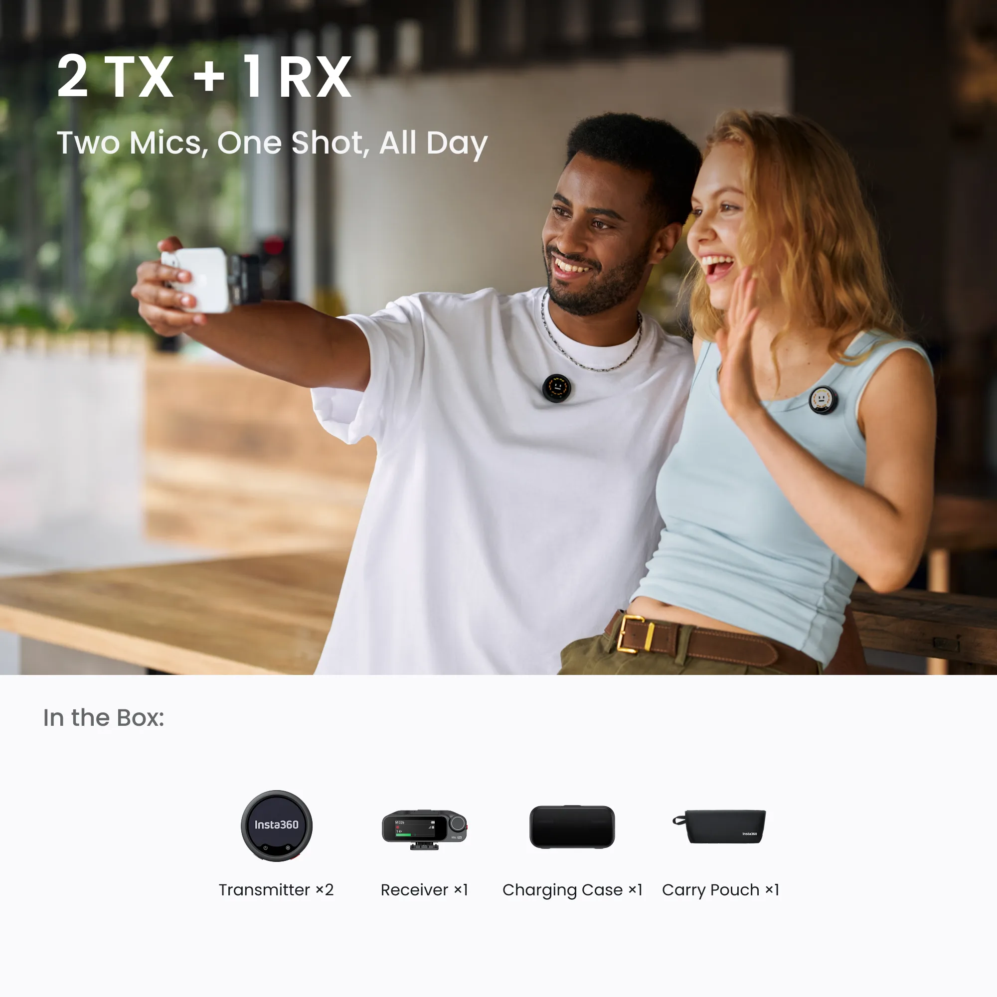 Insta360 Mic Pro (2 TX + 1 RX)