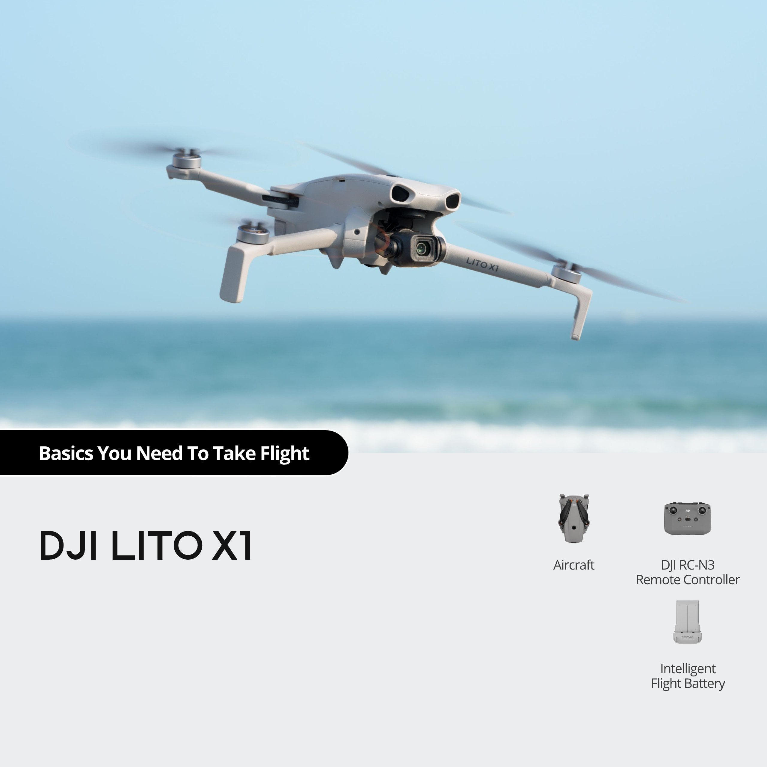 DJI Lito X1 - kutu içeriği