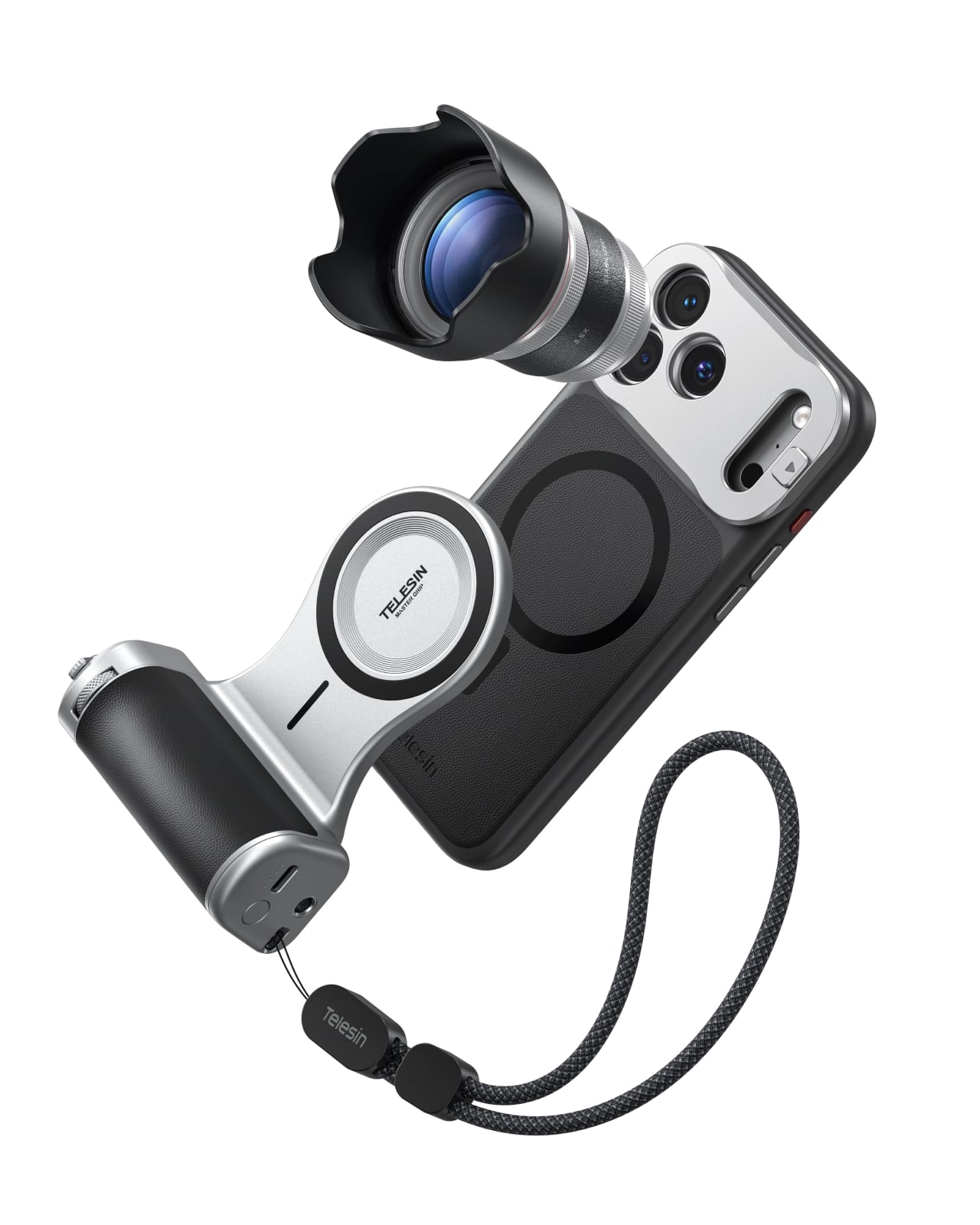 Telesin iPhone 18 Pro Max Master Grip Kit parcalari