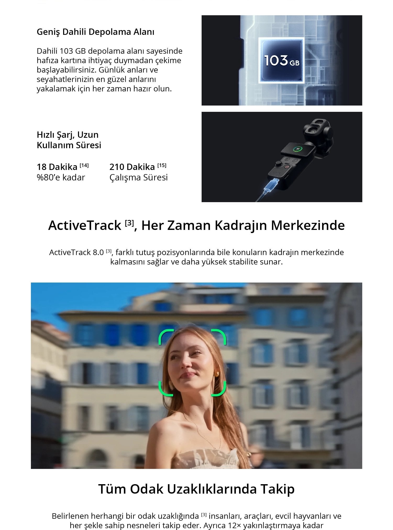DJI Osmo Pocket 4P özellikleri
