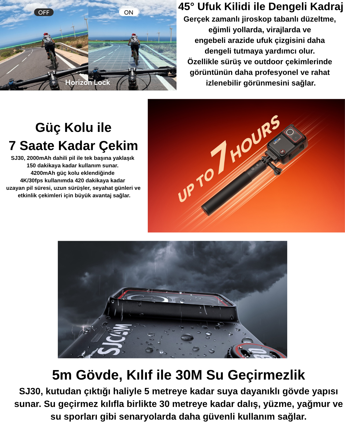 SJCAM SJ30 8K Combo Aksiyon Kamerası
