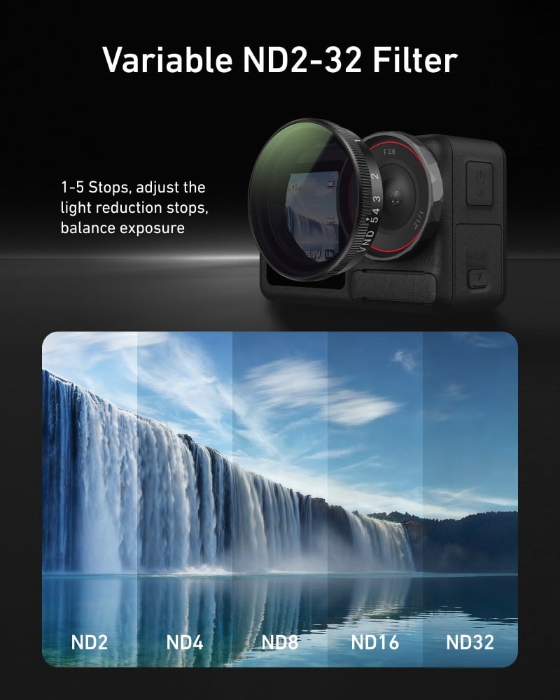 Osmo Action 5 Pro VND ND2-32 filtre