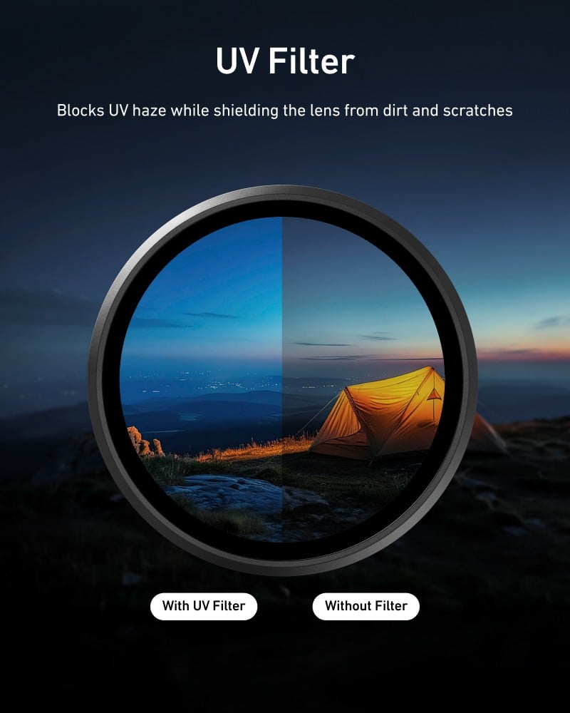 UV filtre lens koruma