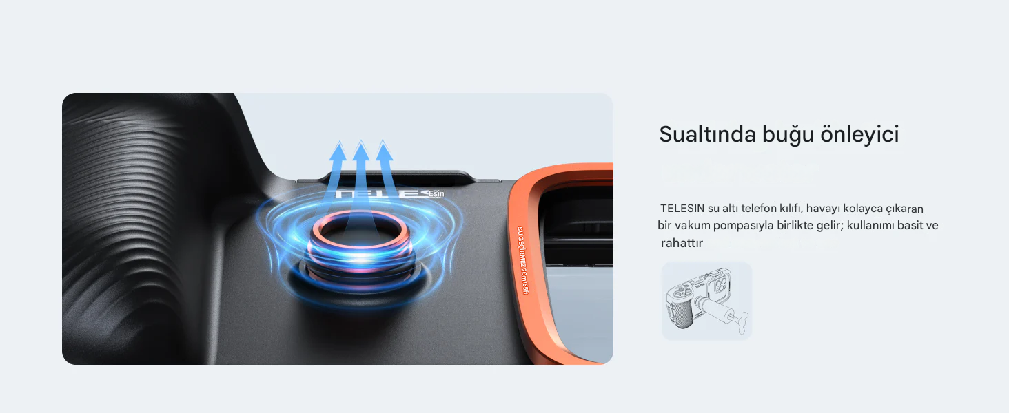 Andoid telefon su altı koruma kabı