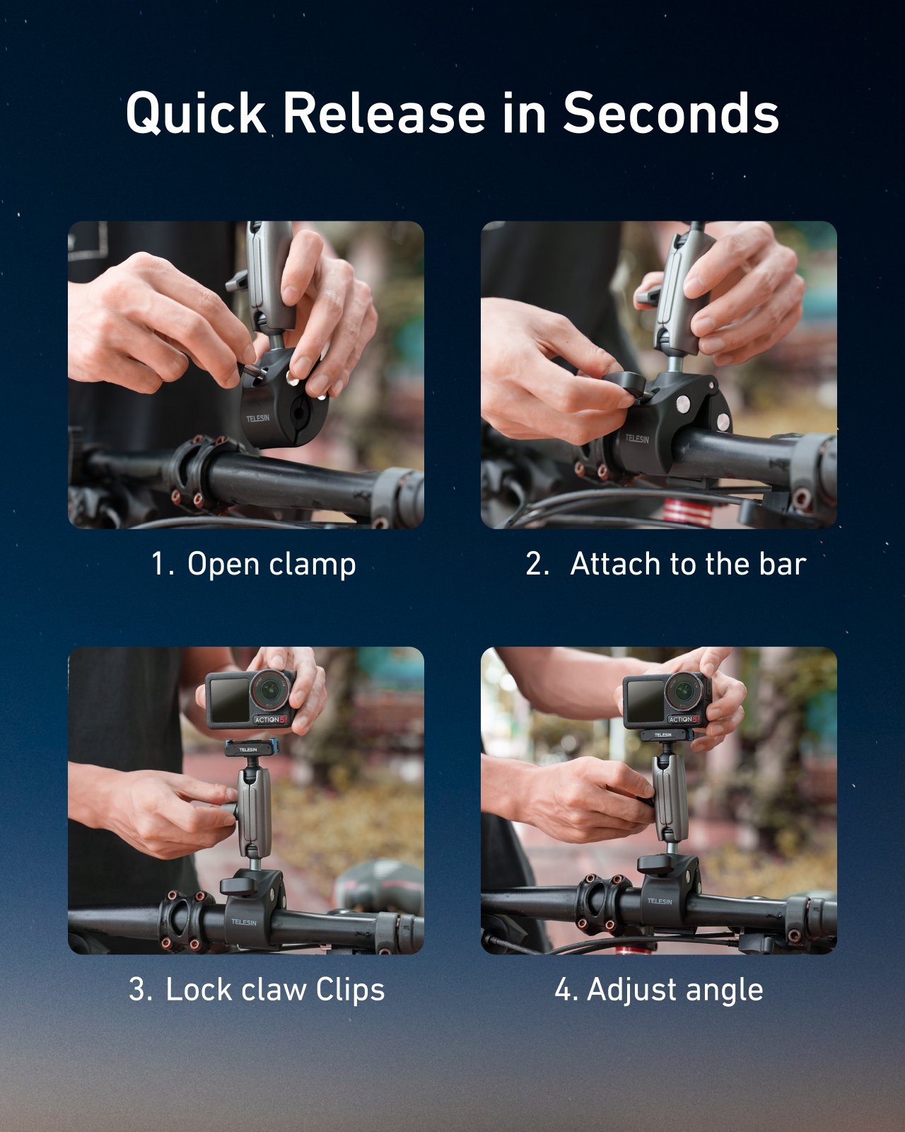 Osmo Action 4 Gidon Bağlantı kelepçesi