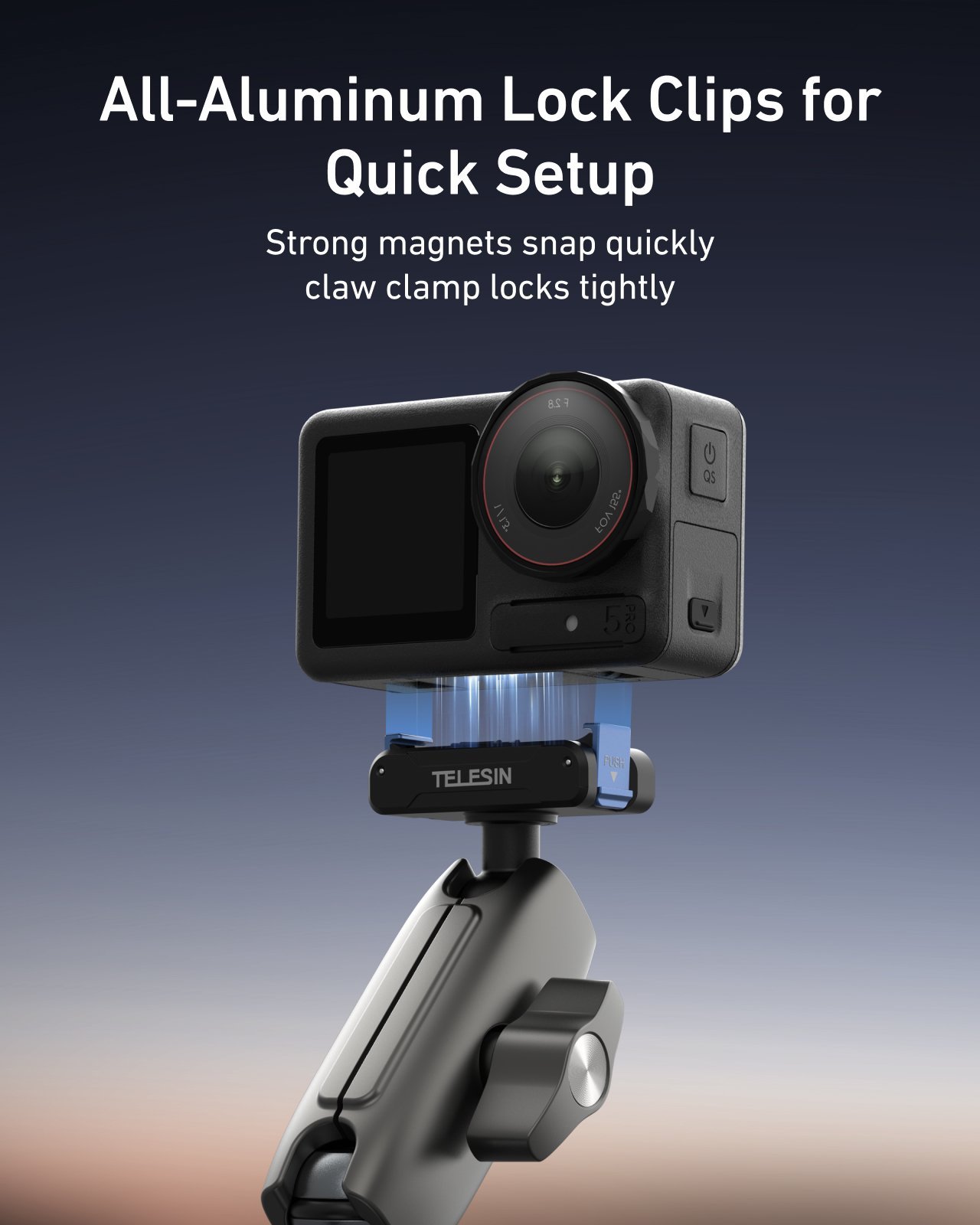 Osmo Action 5 Pro Gidon Bağlantı kelepçesi