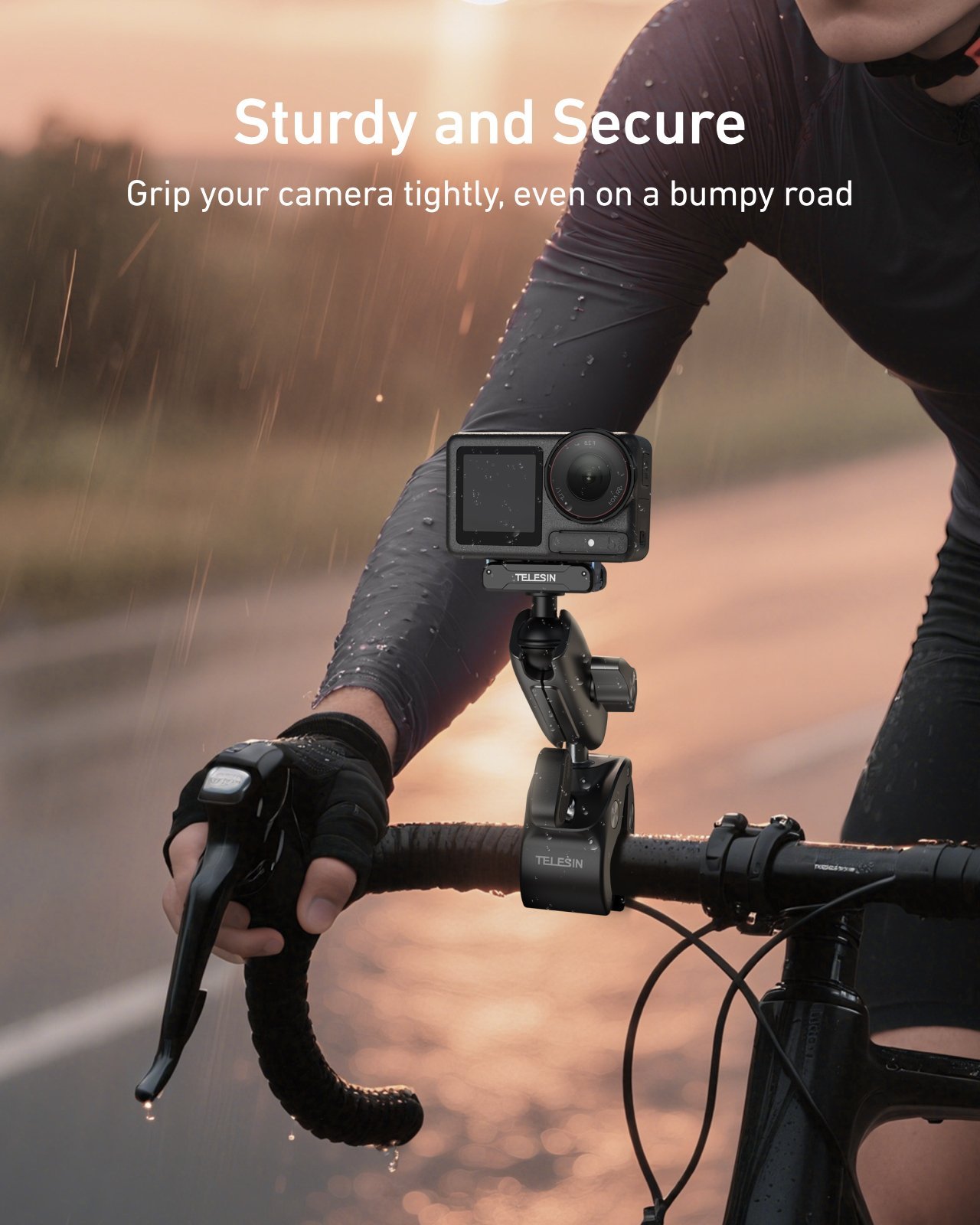 Osmo Action 5 pro motosiklet gidon bağlantısı