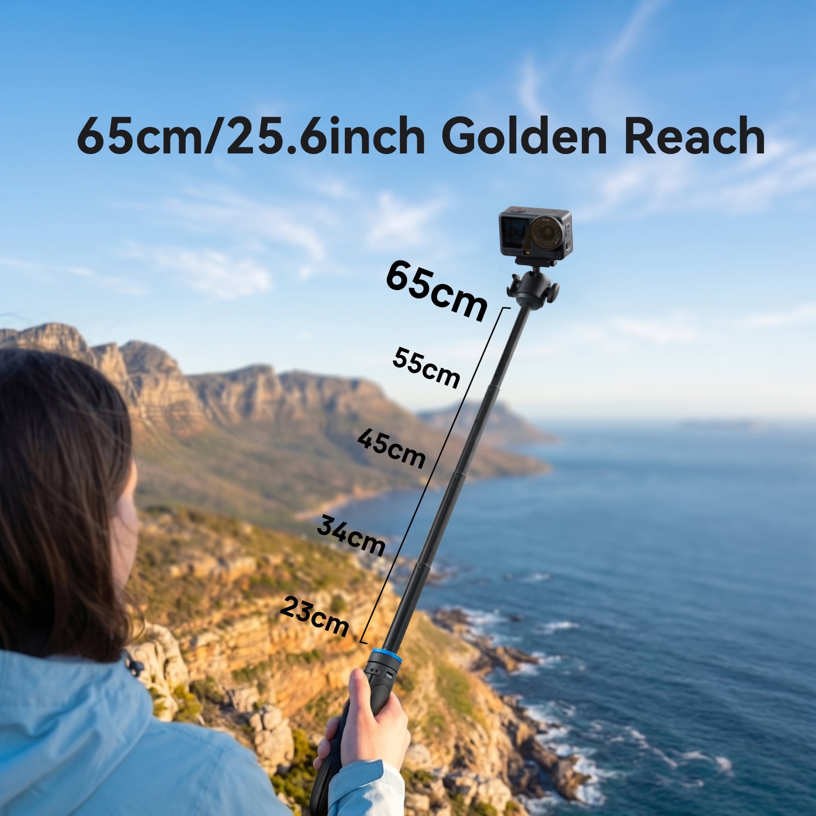 Osmo Action 6 için Manyetik Selfie Çubuğu