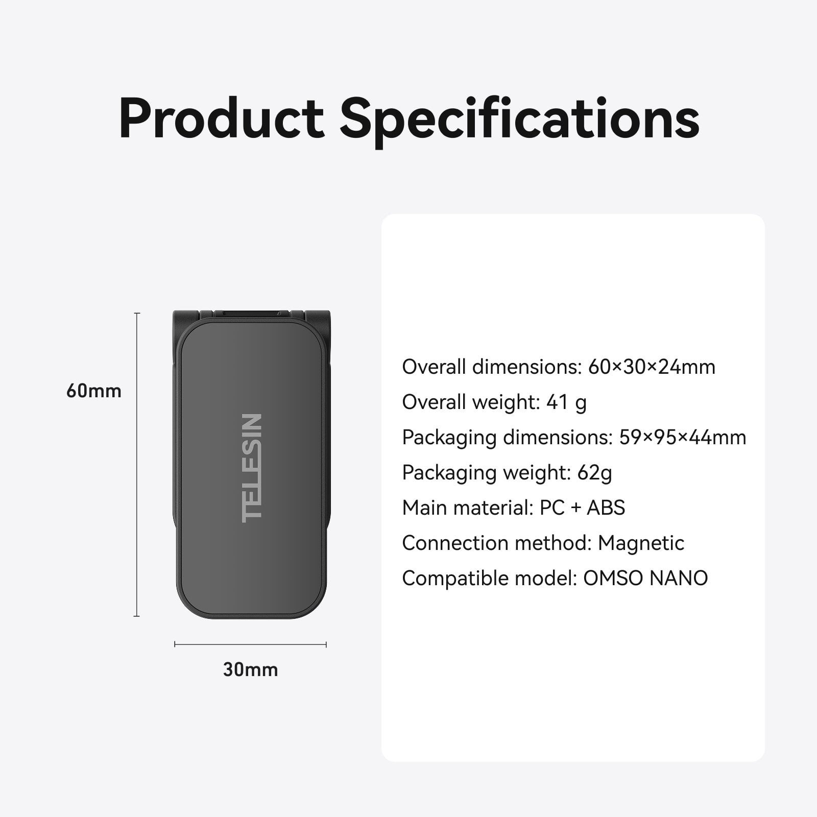 Osmo Nano Magnetic Pivot Clip