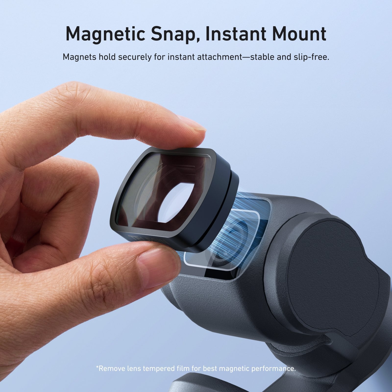 Osmo Pocket 3 wide-angle lens