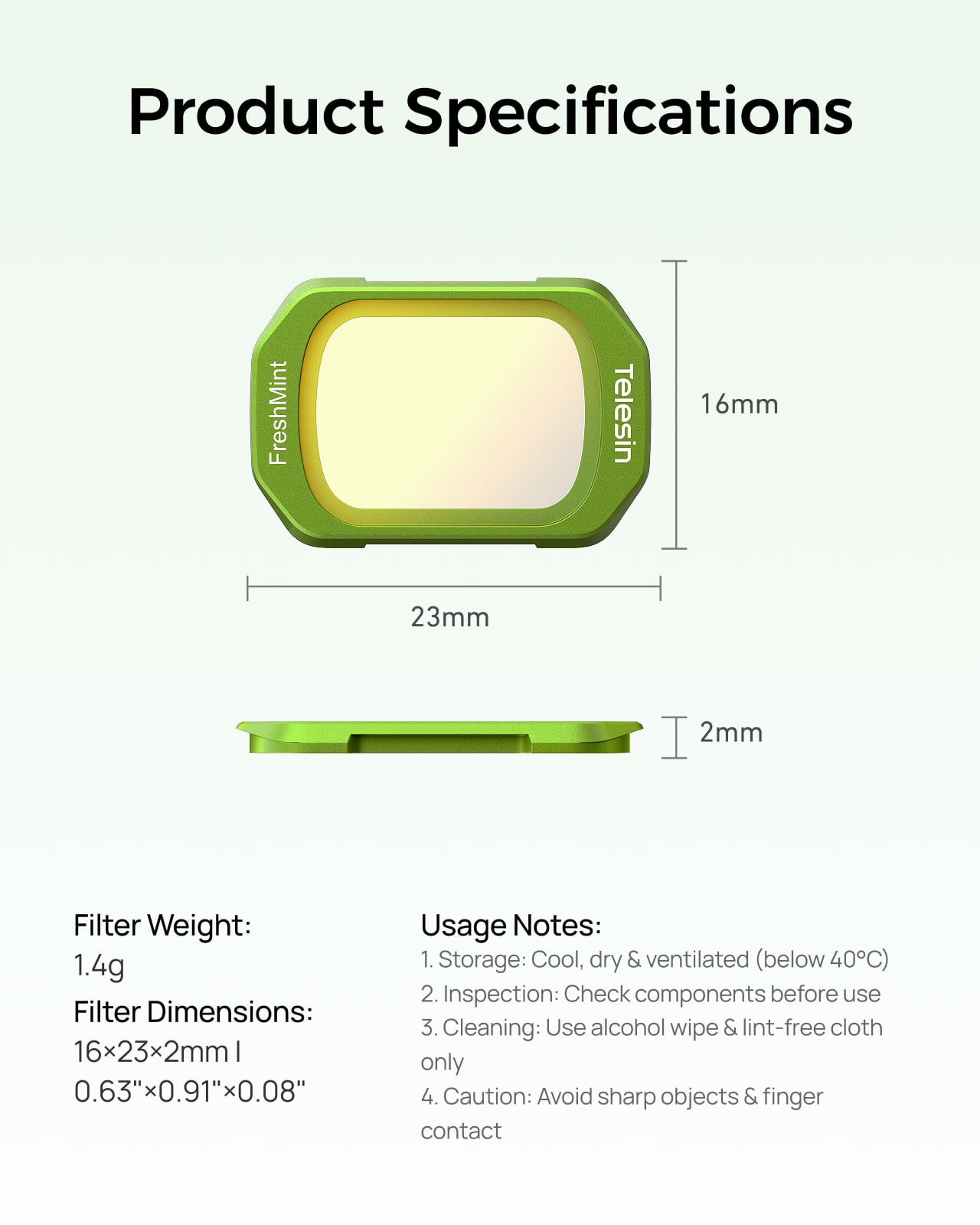 Osmo Pocket 4 FreshMint Filtre