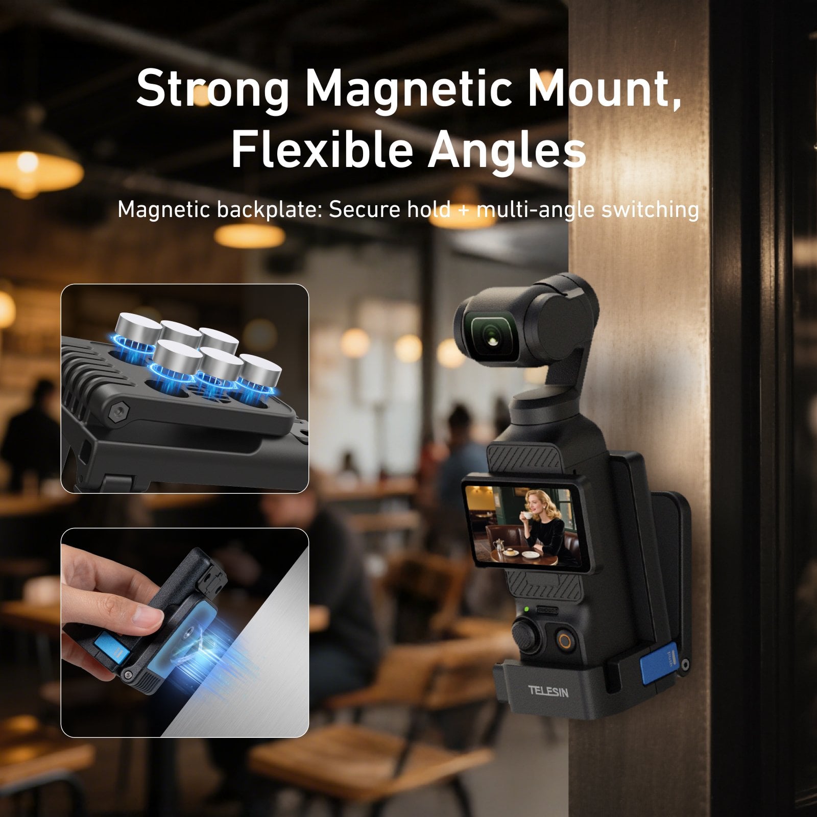Osmo Pocket 4 için Manyetik Montaj Standı
