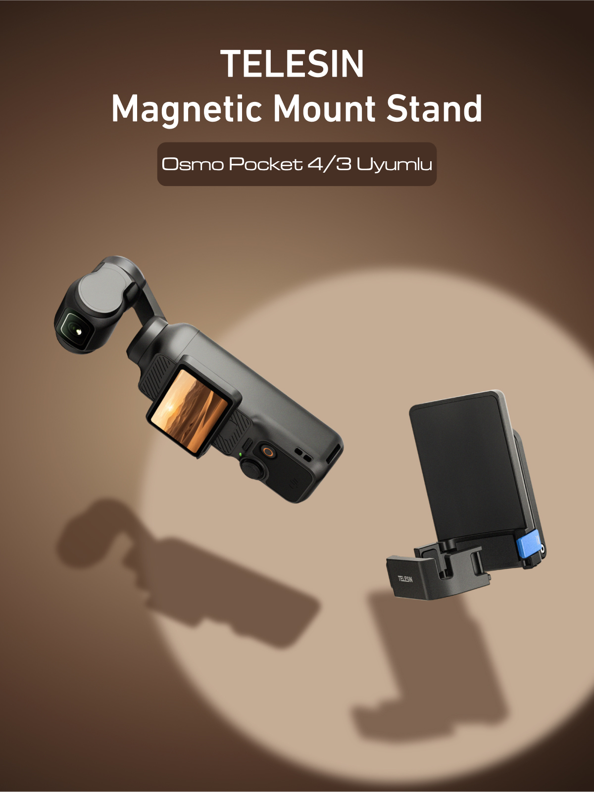 Osmo Pocket 4 için Manyetik Montaj Standı