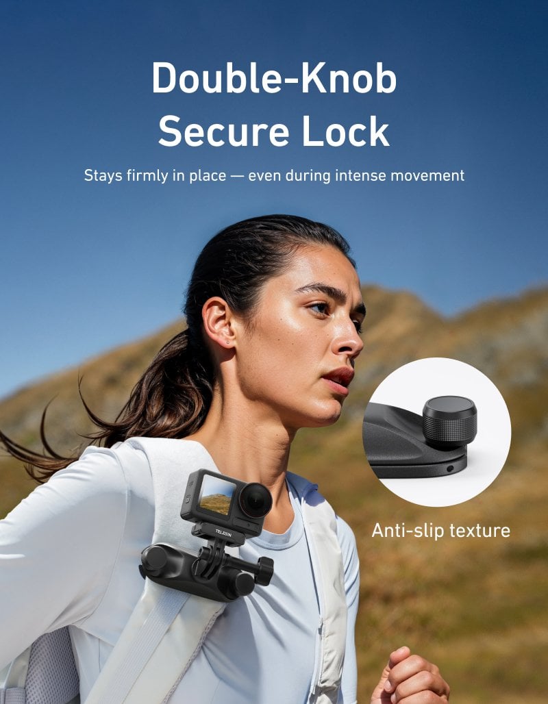 Sırt Çantası Montaj Kiti (DJI Osmo Action 345 Pro ve 6 Uyumu)