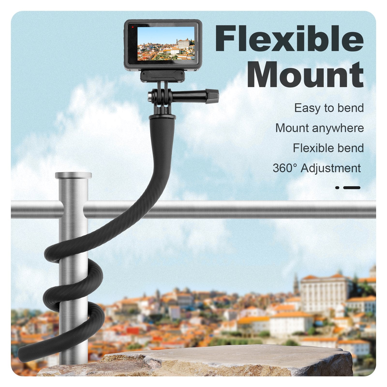 TELESIN Flexible Mount for Action Cameras