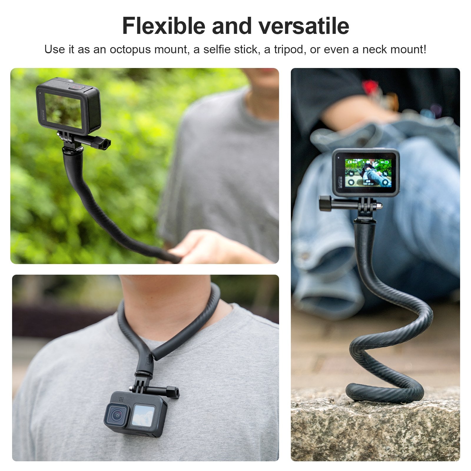 TELESIN Flexible Mount for Action Cameras
