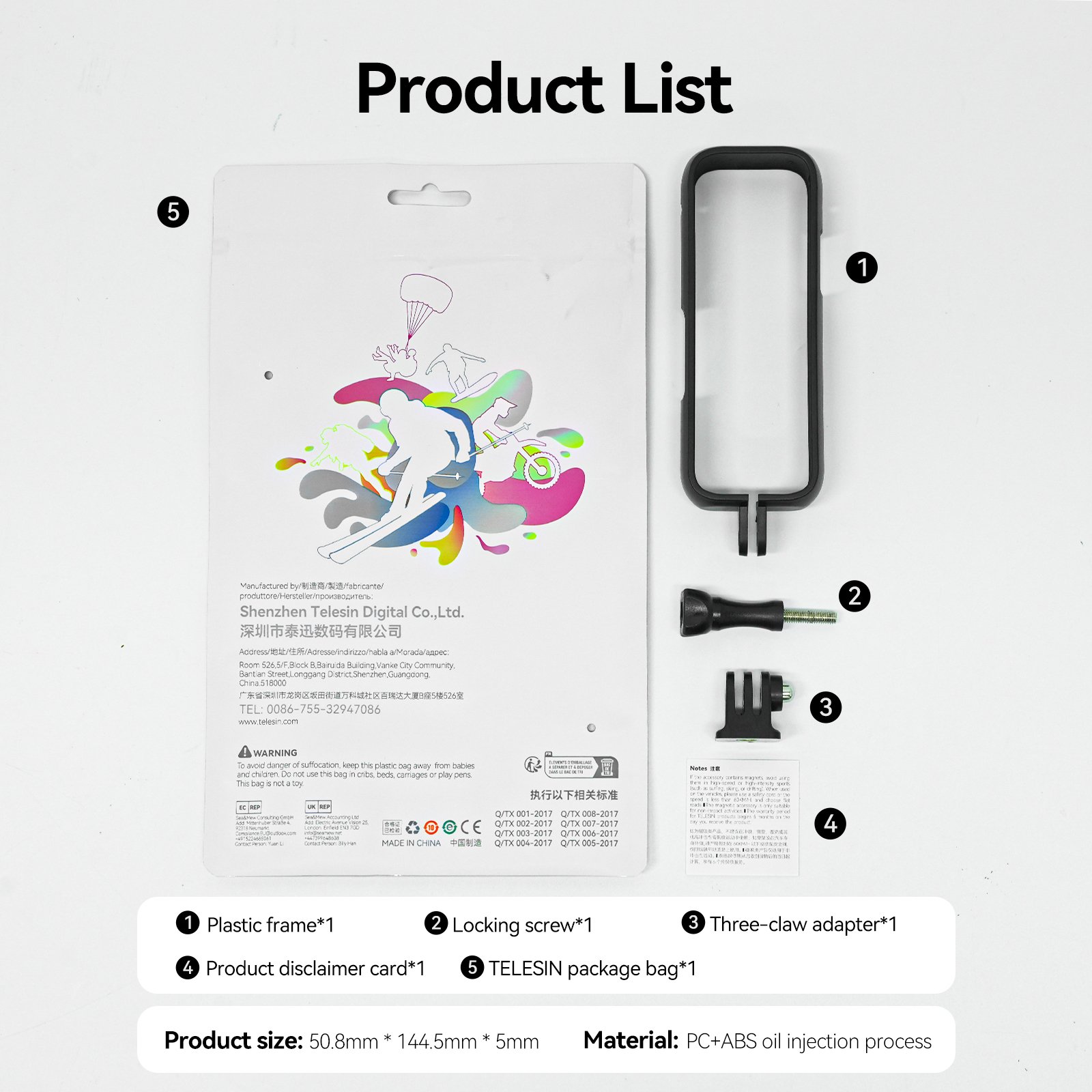 TELESIN Insta360 X4 Platik Çerçeve (2)