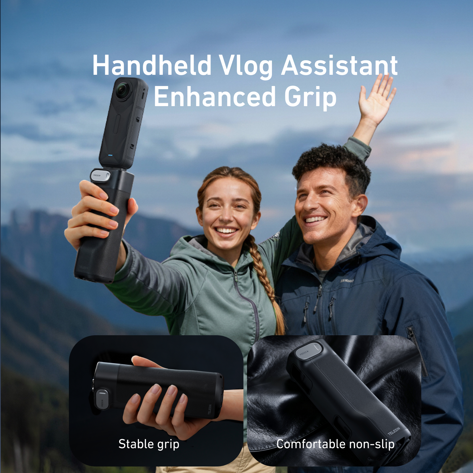 TELESIN Insta360 X5 Foldable Utility Handle