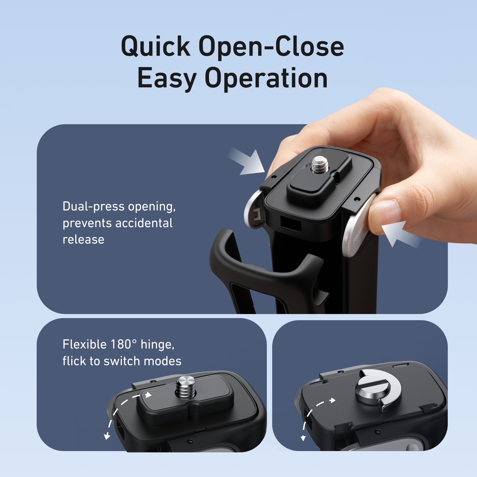 TELESIN Insta360 X5 Foldable Utility Handle
