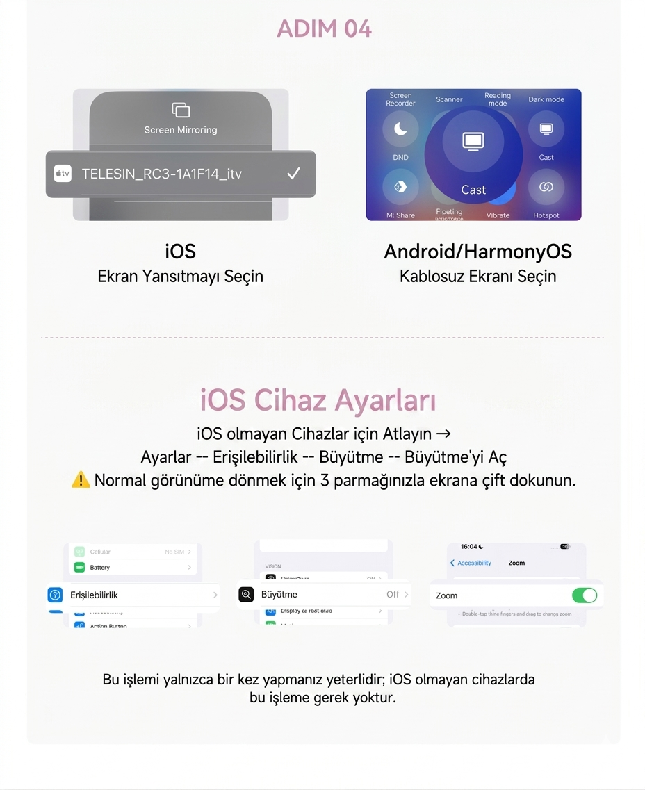 TELESIN MagSafe Selfie Ekranı - kurulumu (2)