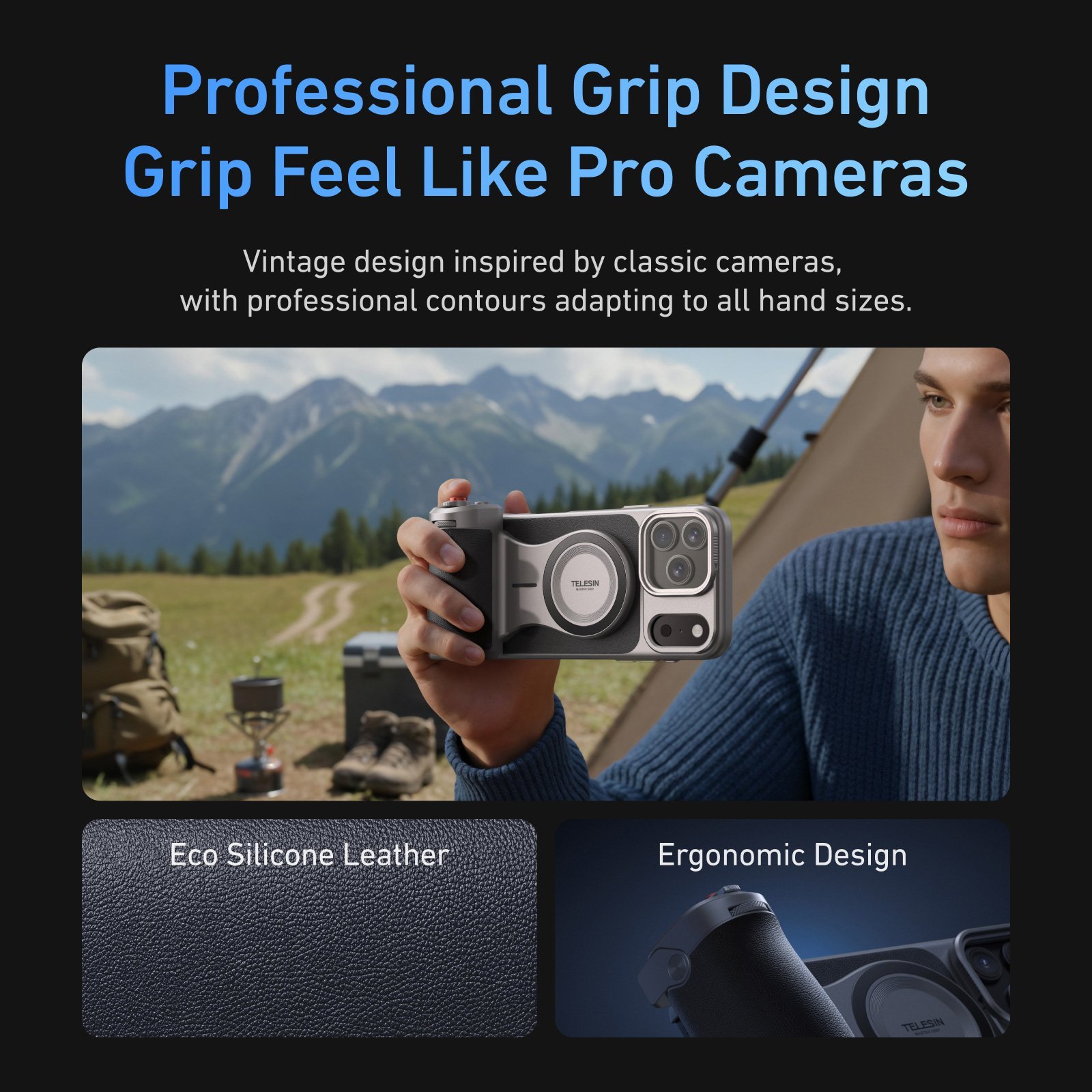 TELESIN Master Grip for iPhone 17 Pro Max