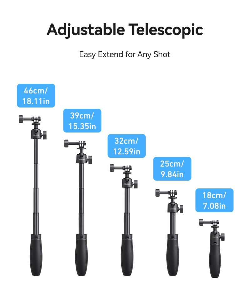TELESIN Mini Seflie Stick