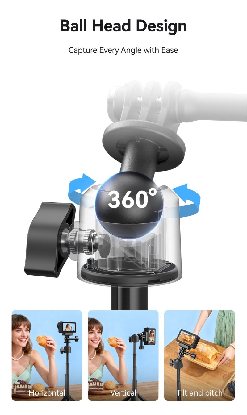 TELESIN Mini Seflie Stick