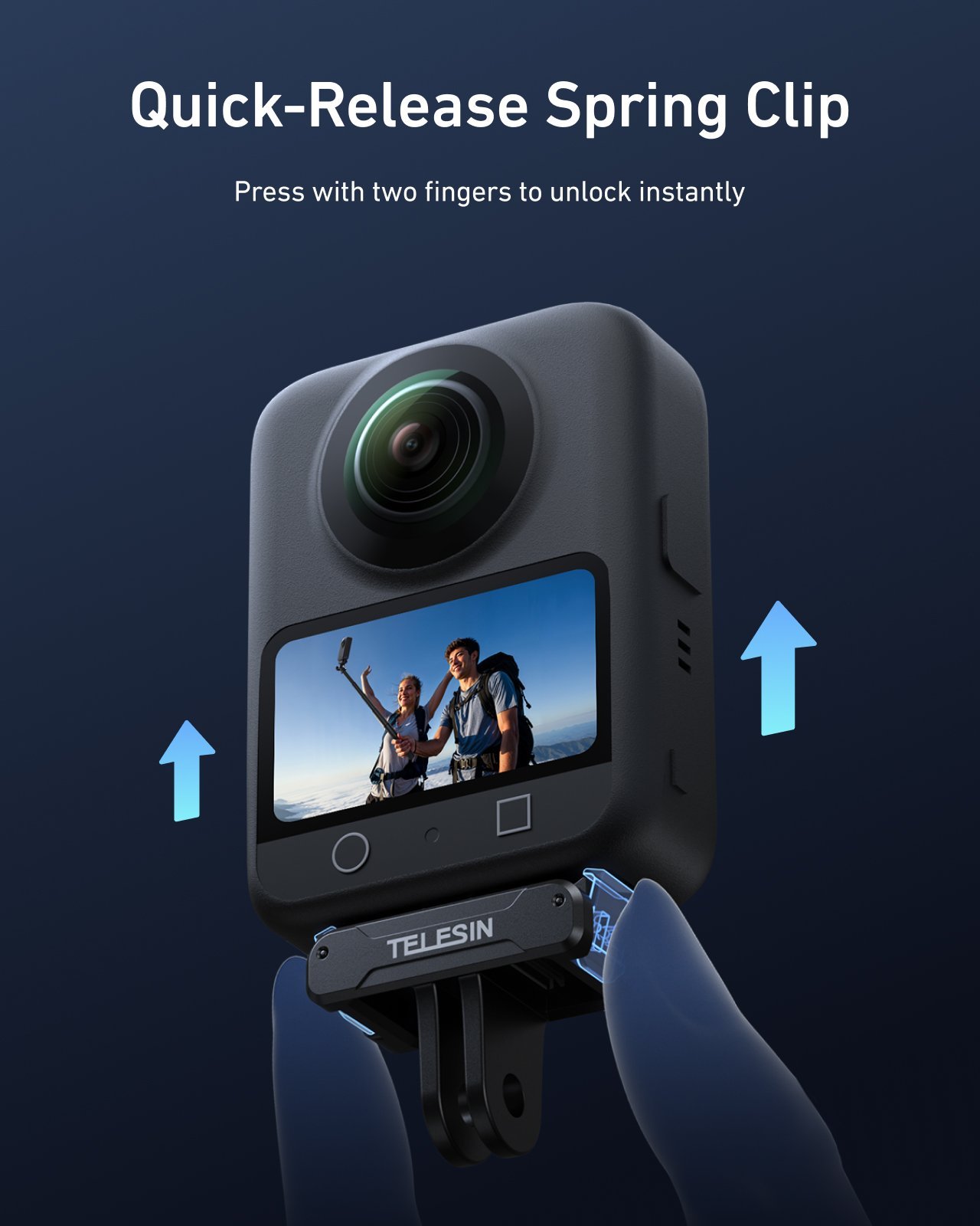 TELESIN Osmo 360 Mantyetik Adaptör (2)
