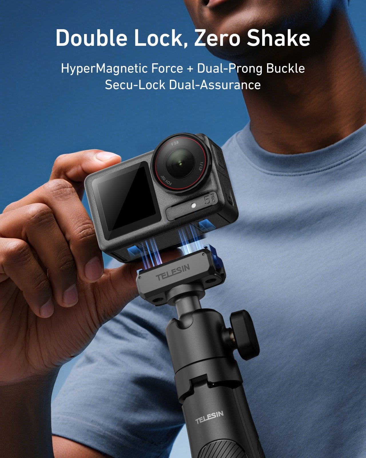 TELESIN Osmo Action 3-4-5 Quick-Detach Mount